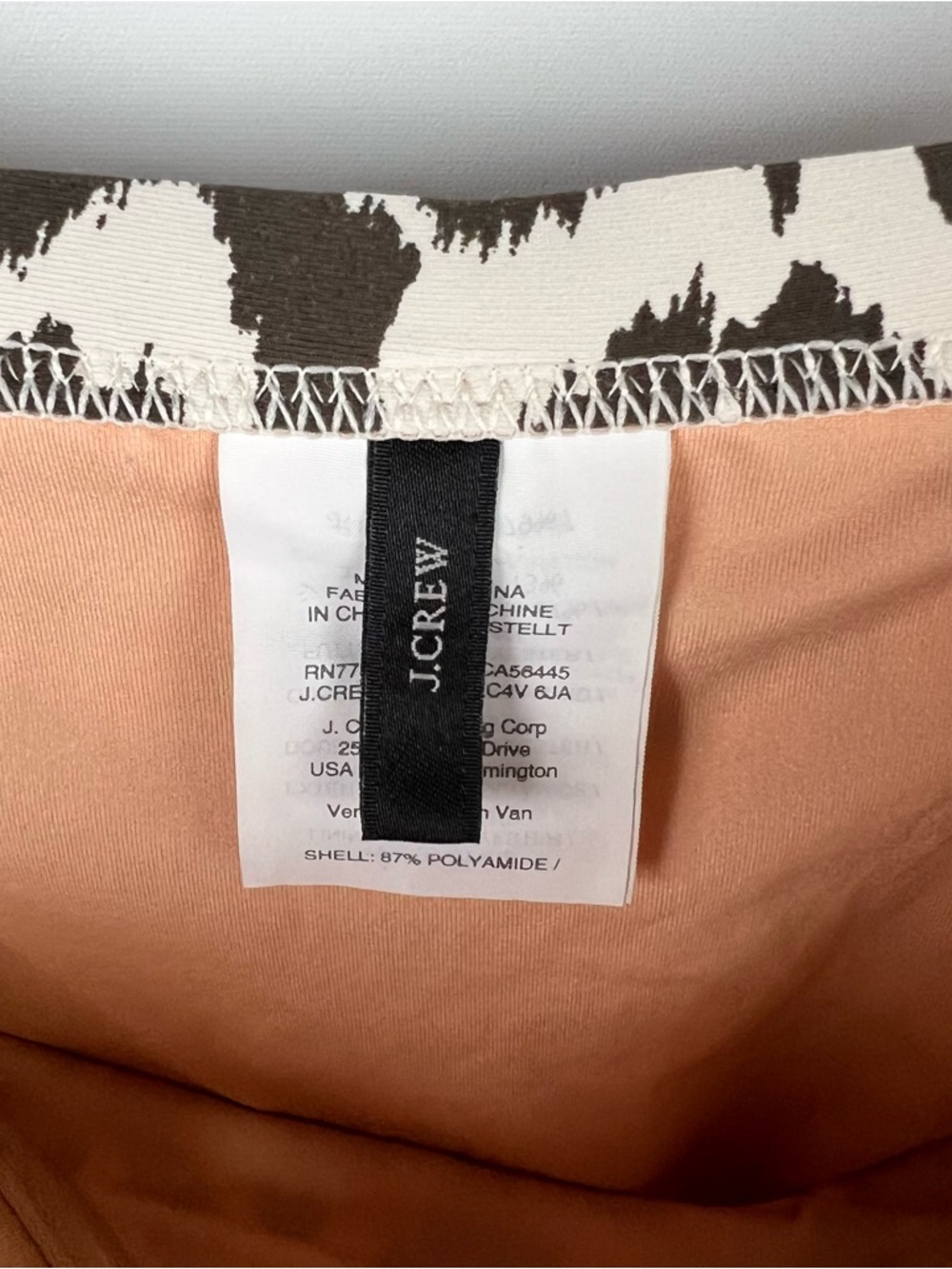 J. Crew Underwire One Piece Swimsuit Leopard Print 2020 Beach Resort Size 4 - Picture 10 of 12